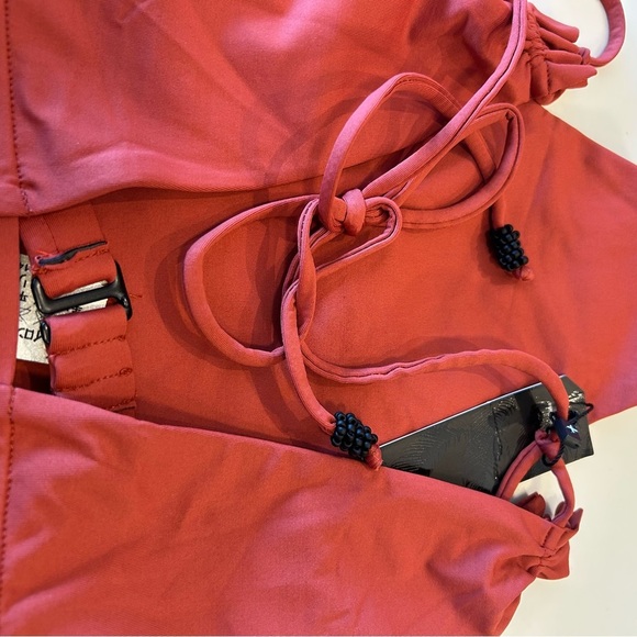 Anthropologie x Tavik Emme Halter One Piece Rust Red, size large - Picture 8 of 8